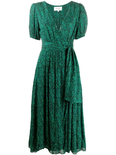 Ba&sh Noemie Flared Dress In Green