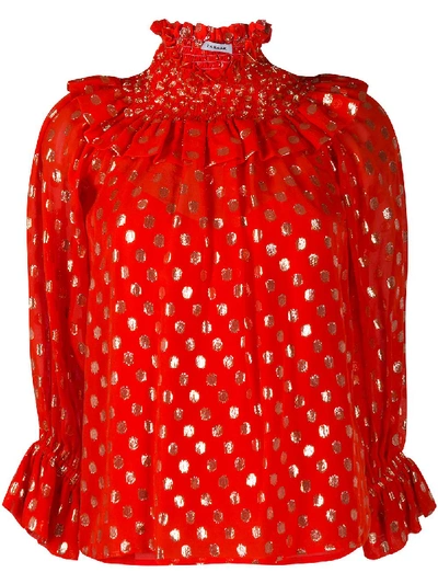 P.a.r.o.s.h Scintilla Blouse In Red