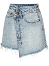 Ksubi Rap Asymmetrical Mini Skirt In Blue
