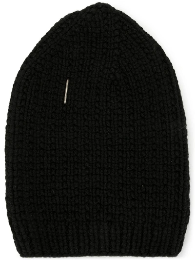 Werkstatt:münchen Trace Link Pin Beanie In Black