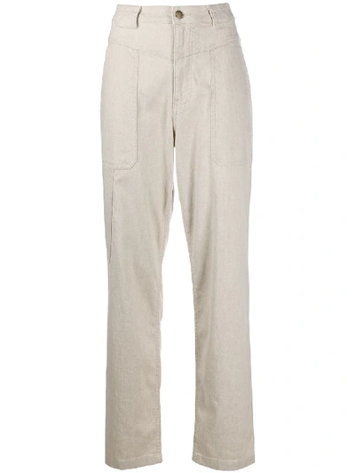 Ba&sh Curi Straight-leg Trousers In Neutrals