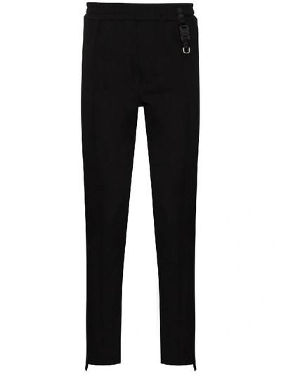 Alyx Rollercoaster-buckle Shell Track Trousers In Black