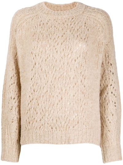 Ba&sh Open-knit Jumper In Neutrals