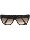Thierry Lasry Kryptony Square Sunglasses In Brown