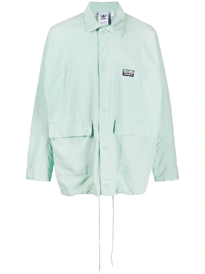 Adidas Originals R.y.v. Track Jacket In Green