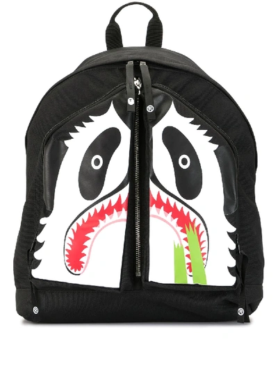 A Bathing Ape Panda Day Backpack In Black