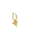 True Rocks Shark Tooth Single Hoop Earring In Gold
