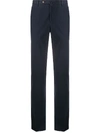 Pt01 Notched-waist Straight-leg Trousers In Blue