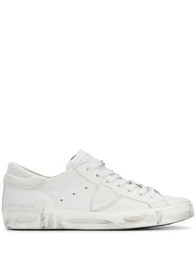 PHILIPPE MODEL PRSX DISTRESSED SNEAKERS
