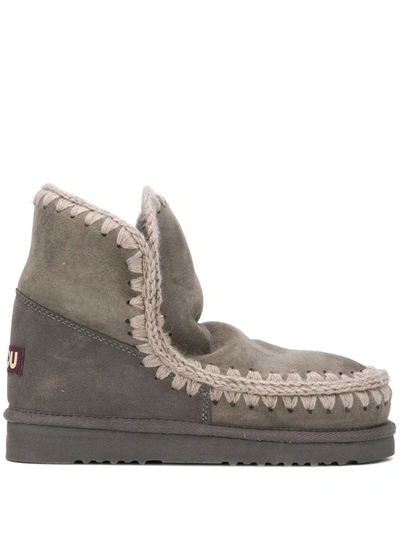 Mou Eskimo 18 Ankle Boots In Grey