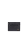 TOD'S GRAINY LEATHER BIFOLD WALLET IN BLACK