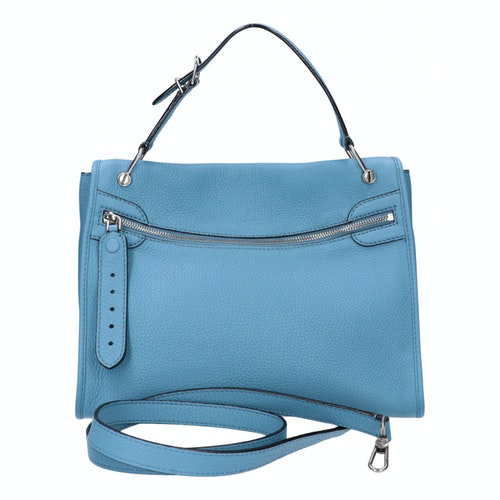 Pre-Owned Bally Blue Leather Handbag | ModeSens