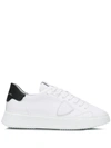 Philippe Model Temple White Black Leather Sneaker In White
