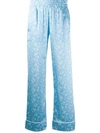 GANNI FLORAL PRINT STRAIGHT TROUSERS
