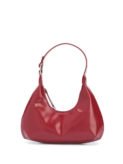 By Far Baby Amber Semi Patent Leather Bag In Red