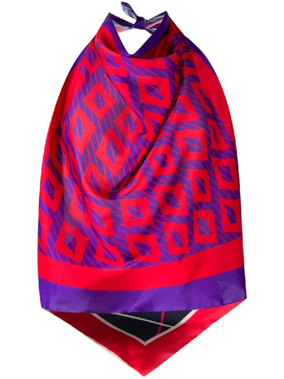 Jejia Foulard Halterneck Top In Red