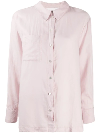 Ba&sh Twister Chest Pocket Shirt In Pink