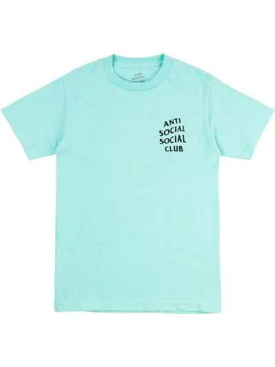 Anti Social Social Club Logo-print T-shirt In Blue