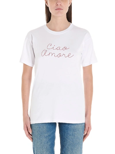 Giada Benincasa Ciao Amore T-shirt In White