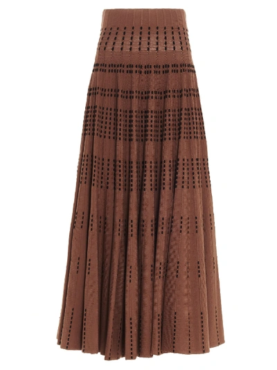 Antonino Valenti Arche Skirt In Brown