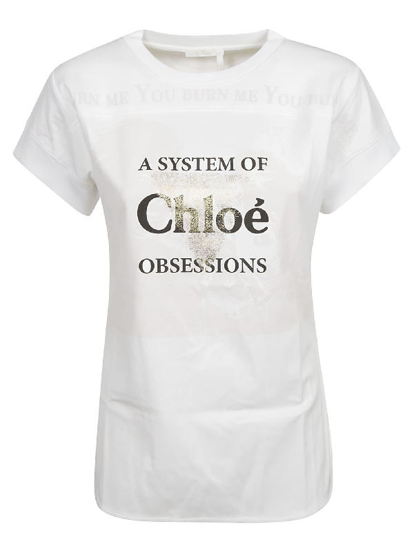 chloe logo t shirt