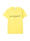 Givenchy Kids' Mini Me Vintage Logo T-shirt In Yellow