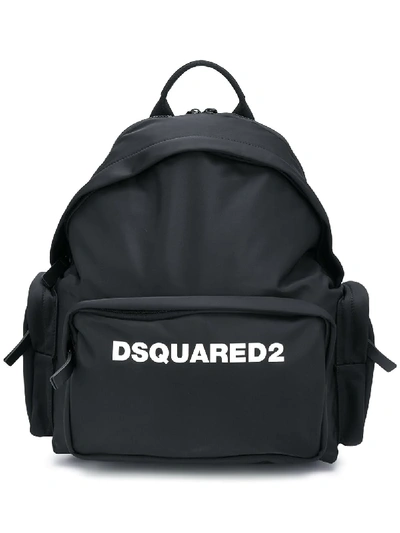 Dsquared2 Logo-print Backpack In Black