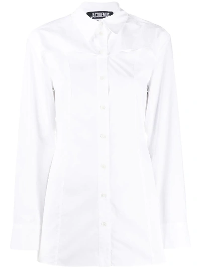 Jacquemus Layered Long-sleeve Shirt In White