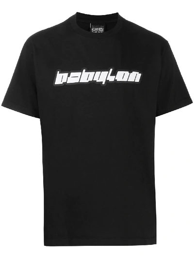 Babylon La Graphic-print Crew Neck T-shirt In Black