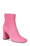 Sam Edelman Codie Square Toe Bootie In Pink