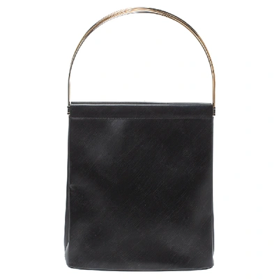 Pre-owned Cartier Black Leather Trinity Bag