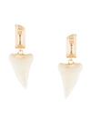 CHLOÉ SHARK'S TOOTH CLIP-ON EARRINGS