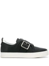 Pierre Hardy Slider Buckle Sneakers In Black