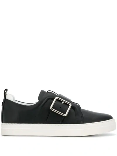 Pierre Hardy Slider Buckle Sneakers In Black