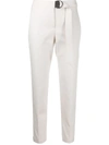 BRUNELLO CUCINELLI EMBELLISHED BELT TAPERED TROUSERS