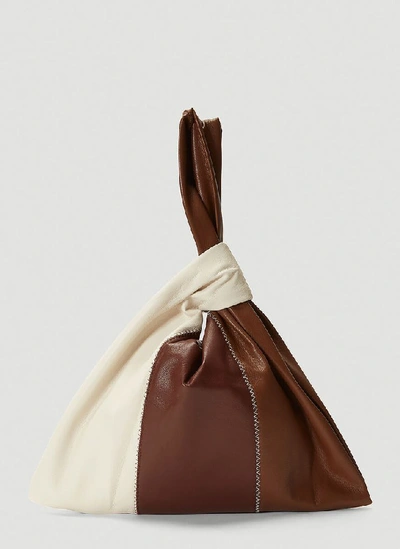 Nanushka Jo Medium Faux-leather Shoulder Bag In Brown