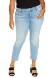 SLINK JEANS SLINK JEANS DISTRESSED CROP BOYFRIEND JEANS,FA144TH300