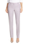 HUGO BOSS TITANA STRAIGHT LEG WOOL PANTS,5043338796400