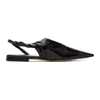 BOTTEGA VENETA BLACK NAPPA SLINGBACK BALLERINA FLATS