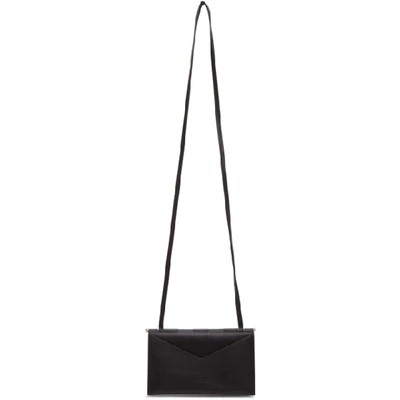 Bottega Veneta Black Flap Mini Bag In 8803 Black