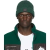 OFF-WHITE OFF-WHITE GREEN WOOL KNIT BEANIE