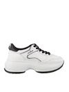 Hogan Maxi I Active Leather Sneakers In White
