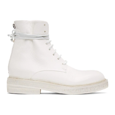 Marsèll White Parrucca Boots