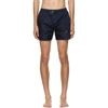 BALMAIN BLUE LOGO SWIM SHORTS