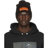 HERON PRESTON HERON PRESTON BLACK LOGO BEANIE