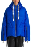 Khrisjoy Hooded Padded Jacket In Blue
