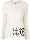 MM6 MAISON MARGIELA RIB-KNIT JUMPER