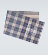 ACNE STUDIOS CASSIAR TARTAN CHECK LOGO SCARF,P00492827