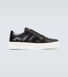 TOD'S SPAZZOLATO LEATHER SNEAKERS,P00496293