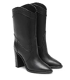 SAINT LAURENT KATE WESTERN LEATHER ANKLE BOOTS,P00480181